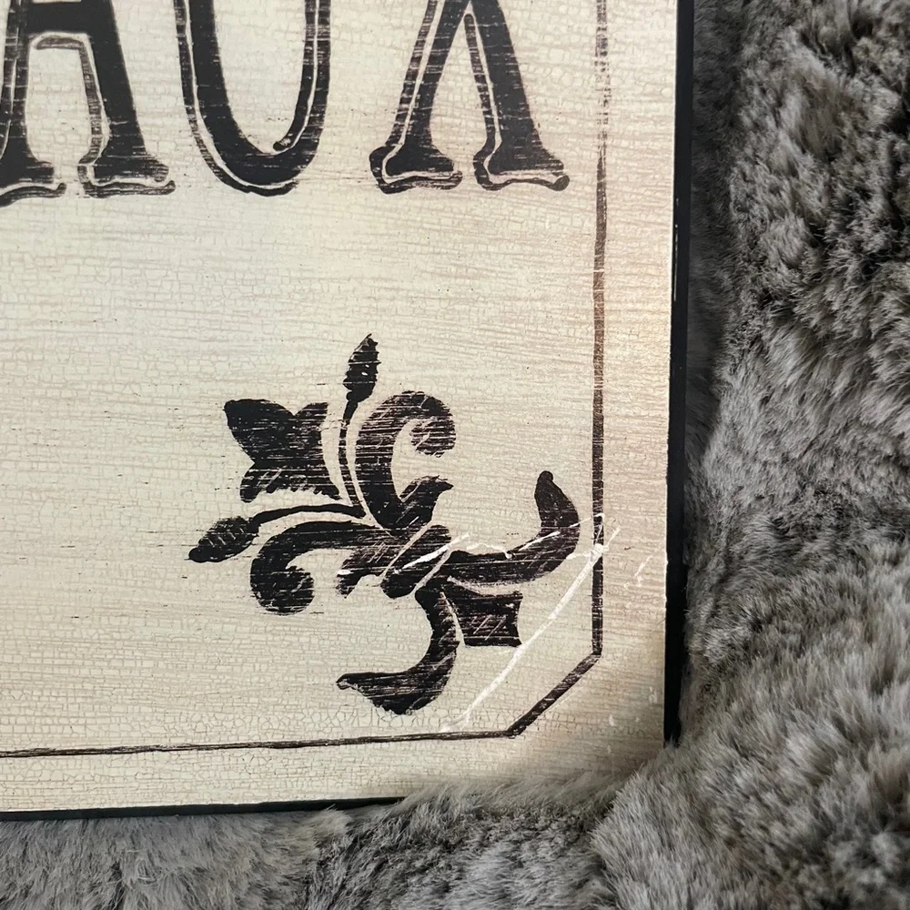 Vintage French Inspired Wine Bar Plaques Burgundy Bordeaux Wall Art Set